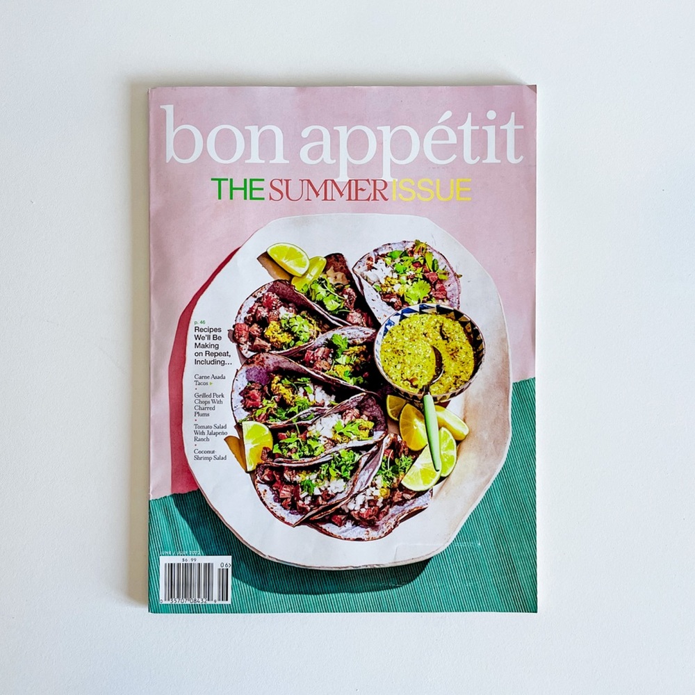 Bon Appetit June/July 2022 Magazine The Summer Issue Used
